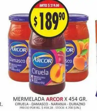 Supermercados Becerra Mermelada arcor oferta