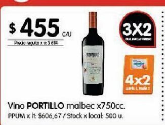 Disco Vino portillo x 750cc oferta
