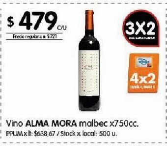 Disco Vino alma mora x 750cc oferta