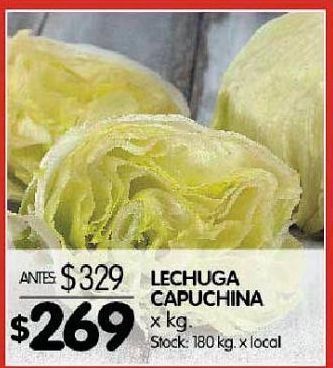 Disco Lechuga capuchina x kg oferta