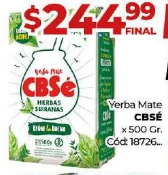 Diarco Cbsé Yerba Mate oferta