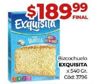 Diarco Exquisita bizcochuelo oferta