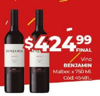 Diarco Benjamin vino oferta