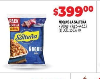 Makro Ñoquis La salteña oferta