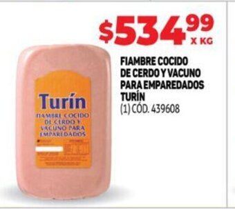 Makro Turín Fiambre Cocido de Cerdo y Vacuno Para Emparedados oferta