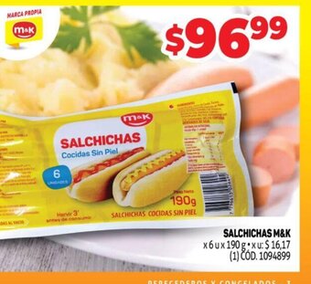 Makro Salchichas M&K oferta