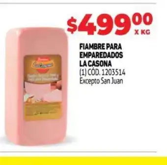 Makro La Casona Fiambre Para Emparedados oferta