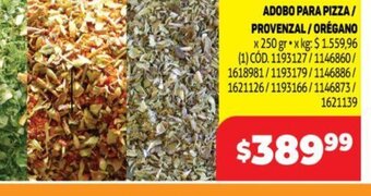 Makro Adobo Para Pizza/Provenzal/Orégano oferta