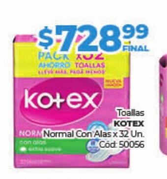 Diarco Kotex toallas oferta