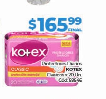 Diarco Protectores diarios kotex oferta