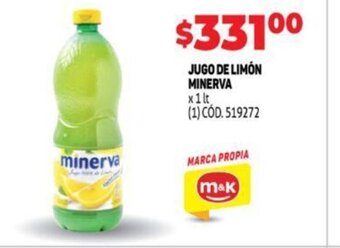 Makro Minerva Jugo de Limón oferta
