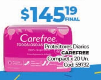 Diarco Protectores diarios carefree oferta