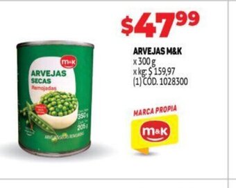 Makro Arvejas M&K oferta