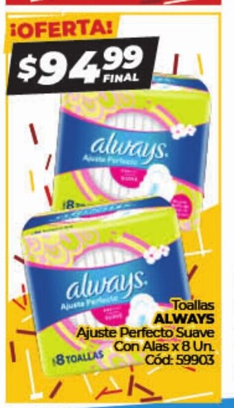 Diarco Toallas always oferta