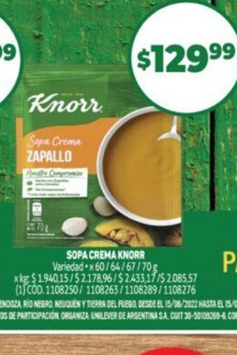 Makro Knorr Sopa Crema oferta