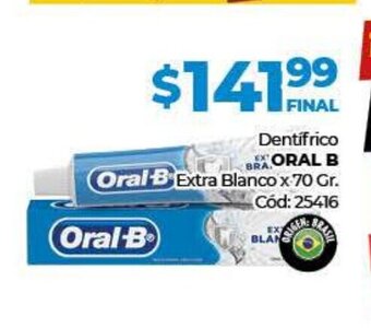 Diarco Dentifrico ORAL B oferta