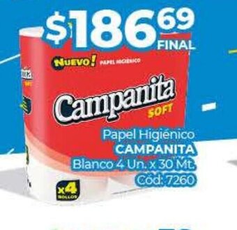 Diarco Papel higiénico campanita oferta