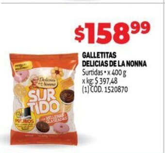 Makro Galletitas delicias de La Nonna oferta