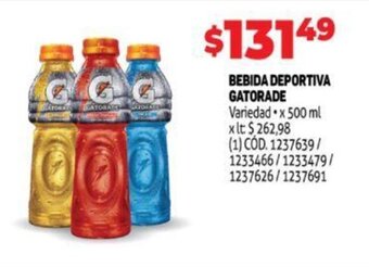 Makro Gatorade Bebida Deportiva oferta