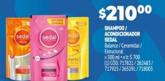 Makro Sedal Shampoo/Acondicionador oferta