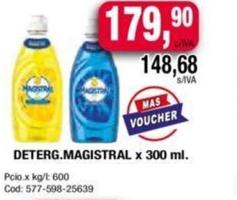 Maxiconsumo Deterg. magistral x 300 ml. oferta