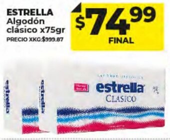 Supermayorista Vital Estrella Algodón Clásico oferta