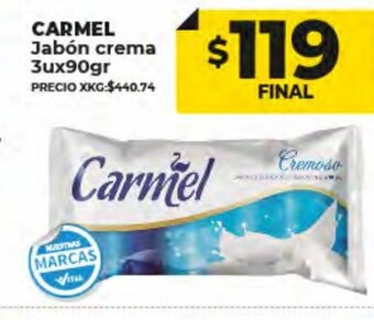 Supermayorista Vital Carmel Jabón Crema oferta