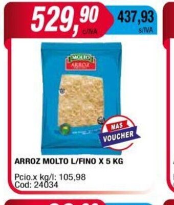 Maxiconsumo Arroz molto L/Fino x 5 kg oferta