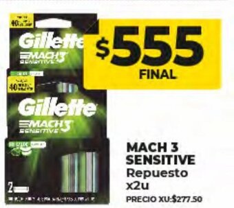 Supermayorista Vital Mach 3 Sensitive Repuesto oferta