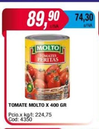 Maxiconsumo Tomate Molto x 400 gr oferta