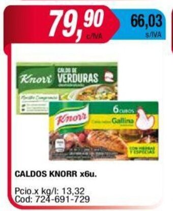 Maxiconsumo Caldos knorr x6u oferta