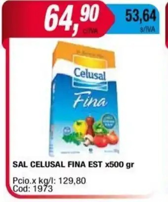 Maxiconsumo Sal celusal Fina est x500 gr oferta