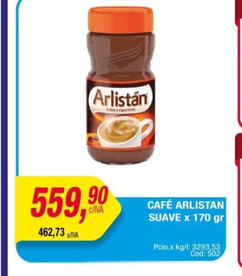 Maxiconsumo Café arlistan suave x 170 gr oferta