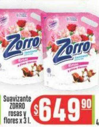 Supermercados Caracol Suavizante zorro rosas y flores oferta