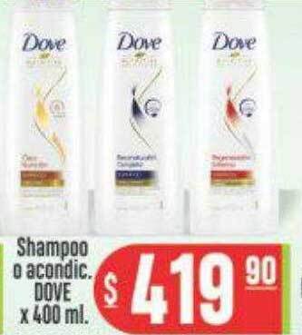 Supermercados Caracol Shampoo o acondic dove oferta