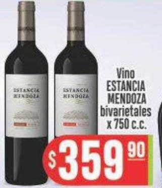 Supermercados Caracol Vino estancia mendoza bivarietales oferta
