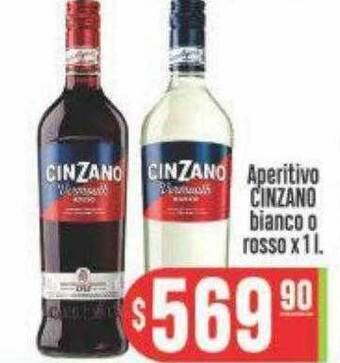 Aperitivo cinzano bianco o rosso