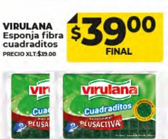 Supermayorista Vital Virulana Esponja Fibra Cuadraditos oferta