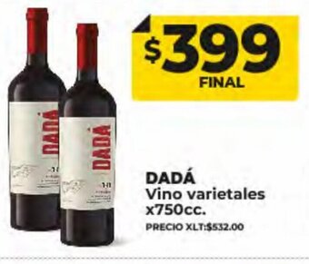 Supermayorista Vital Dadá Vino Varietales oferta