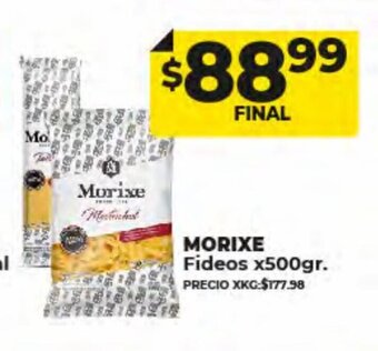 Supermayorista Vital Morixe Fideos oferta