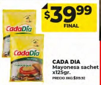 Supermayorista Vital Cada Dia Mayonesa Sachet oferta