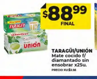 Supermayorista Vital Taragüi Unión Mate Cocido f/Diamantado Sin Ensobrar oferta