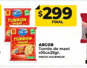 Supermayorista Vital Arcor Turrón de Mani oferta