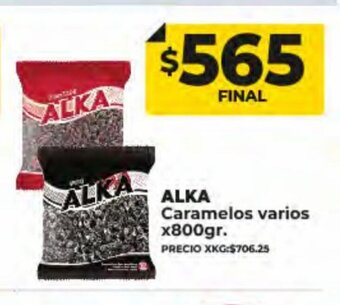Supermayorista Vital Alka Caramelos Varios oferta