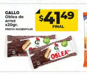 Supermayorista Vital Gallo Oblea de Arroz oferta