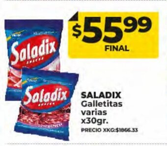 Supermayorista Vital Saladix Galletitas Varias oferta