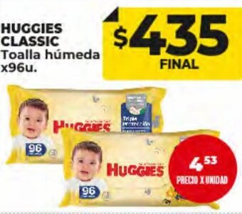 Supermayorista Vital Huggies Classic Toalla Húmeda oferta