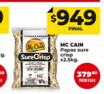 Supermayorista Vital Mc Cain papas Sure Crisp oferta