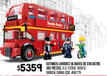 Coto Autobús Londres Bloques de Encastre 382 piezas oferta