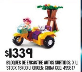 Coto Bloques de Encastre Autos Surtidos oferta